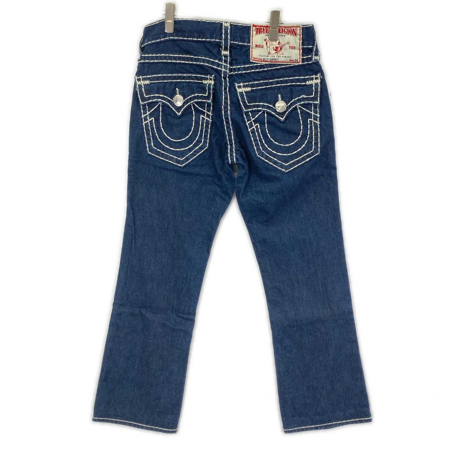 TRUE RELIGION JOEY SUPER Straight Stitch Indigo Jeans Size 29