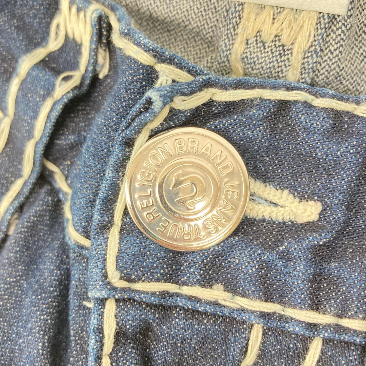 TRUE RELIGION JOEY SUPER Straight Stitch Indigo Jeans Size 29