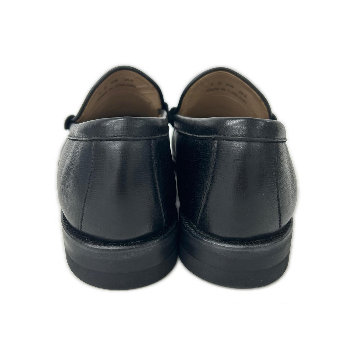 REGAL J171 Leather Coin Loafers Black Size 25.5