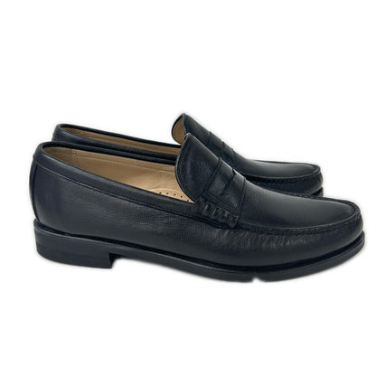 REGAL J171 Leather Coin Loafers Black Size 25.5