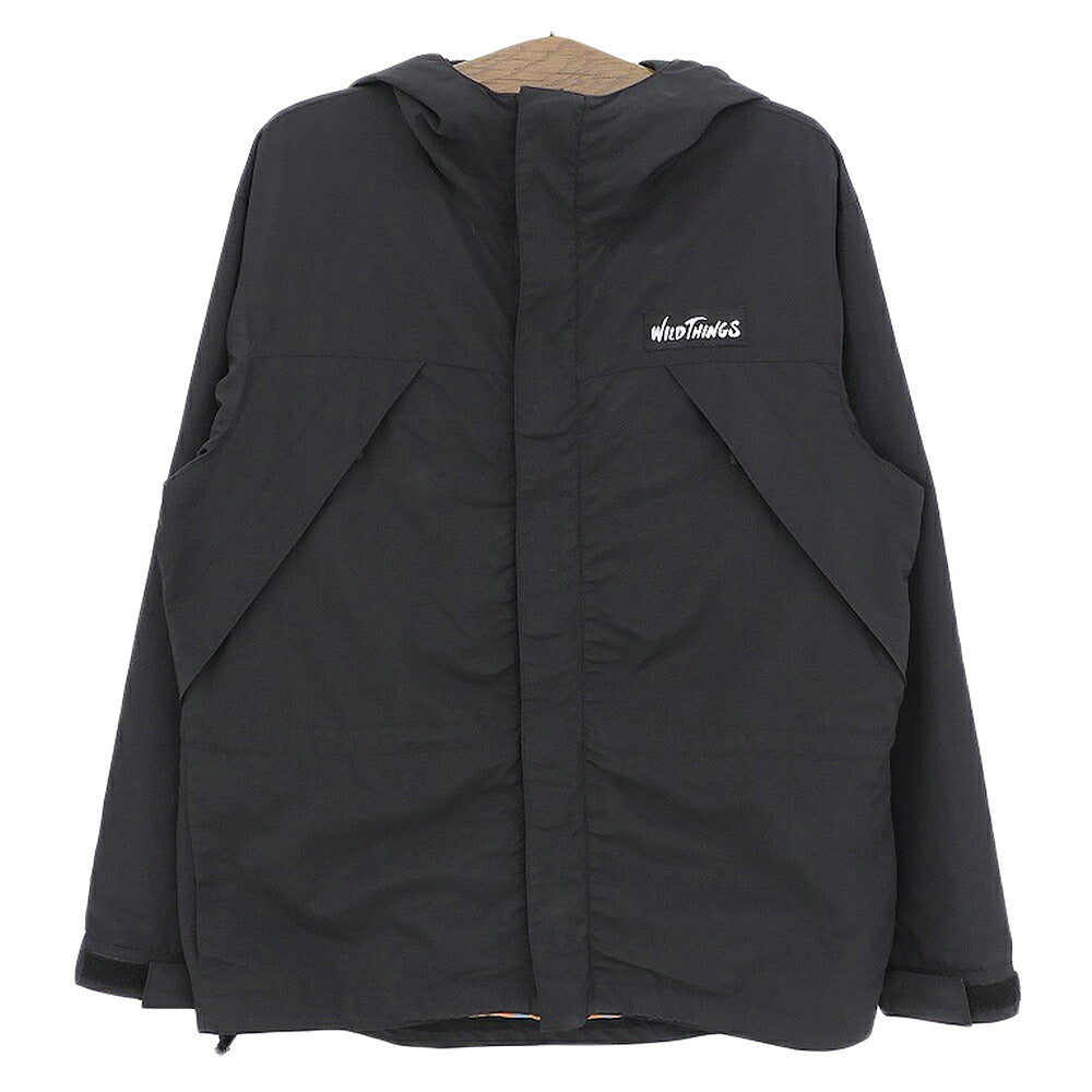 WILD THINGS CHAMONIX Hooded Zip Jacket Black Size L