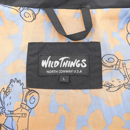 WILD THINGS CHAMONIX Hooded Zip Jacket Black Size L