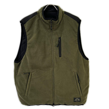 Schott Black/Khaki Reversible Down Vest Size M