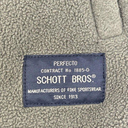 Schott Black/Khaki Reversible Down Vest Size M
