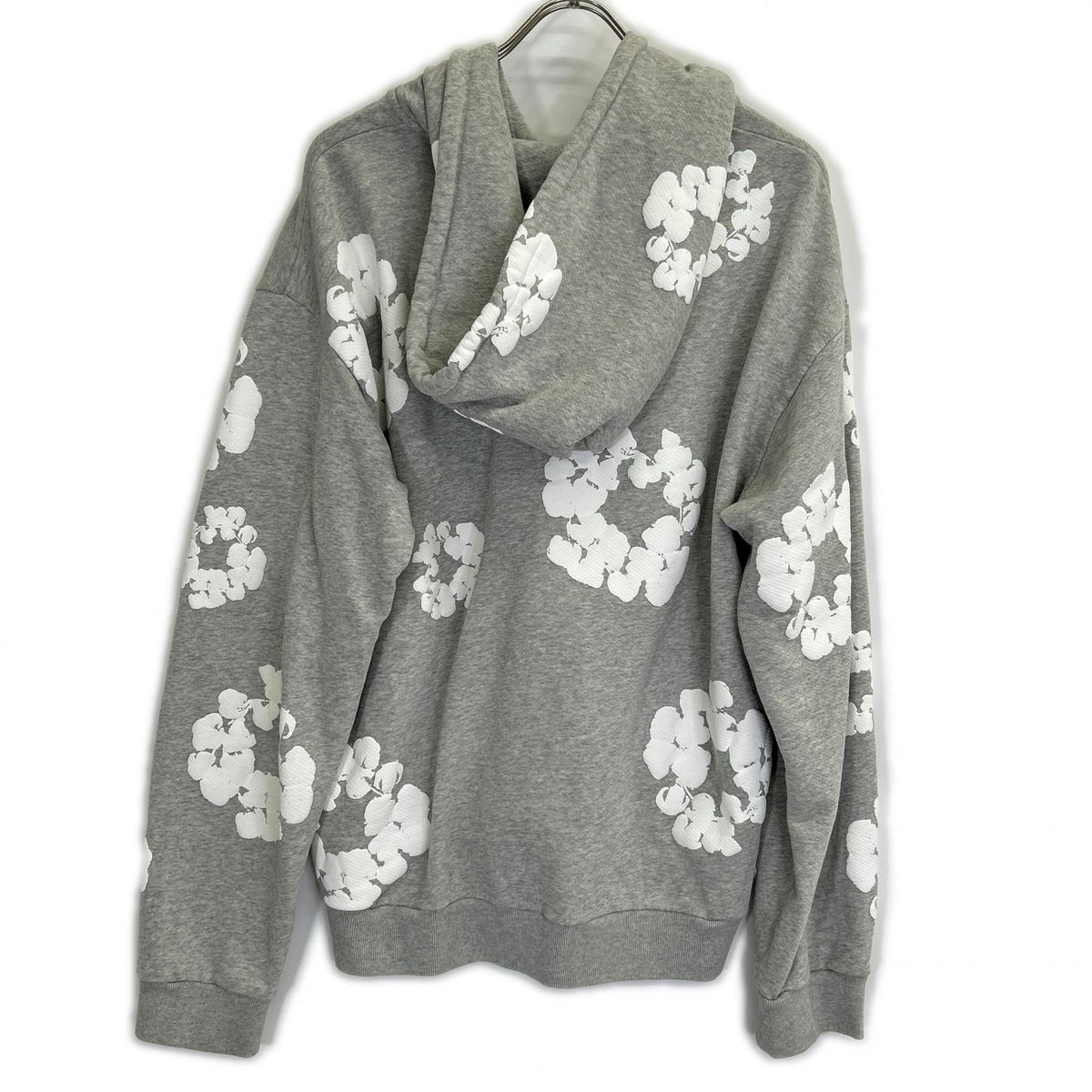 Denim Tears Gray Cotton Wreath Zip Hoodie Size M