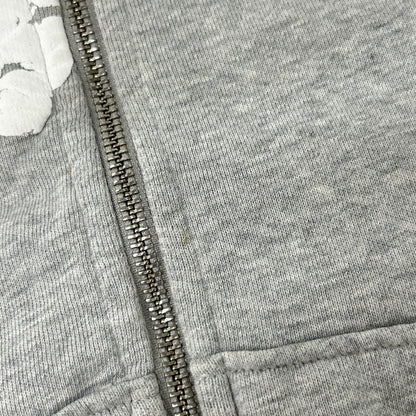 Denim Tears Gray Cotton Wreath Zip Hoodie Size M