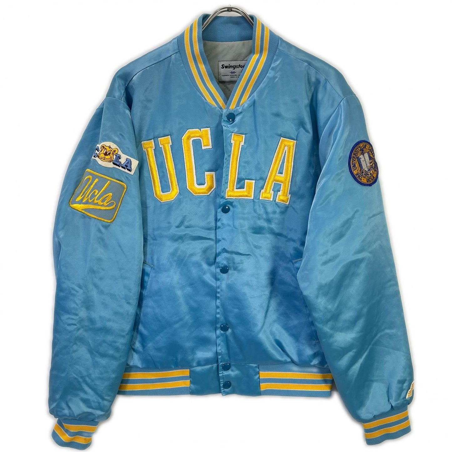 VINTAGE Swingster 80s UCLA Blouson Jacket Blue Size M
