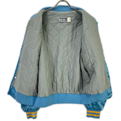 VINTAGE Swingster 80s UCLA Blouson Jacket Blue Size M