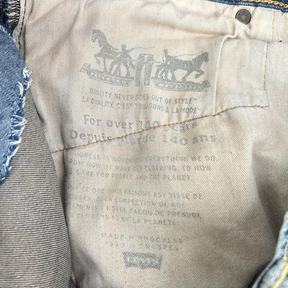 INNOCENCE NYC Blue Distressed Denim Jeans Size 32