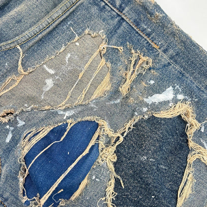 INNOCENCE NYC Blue Distressed Denim Jeans Size 32