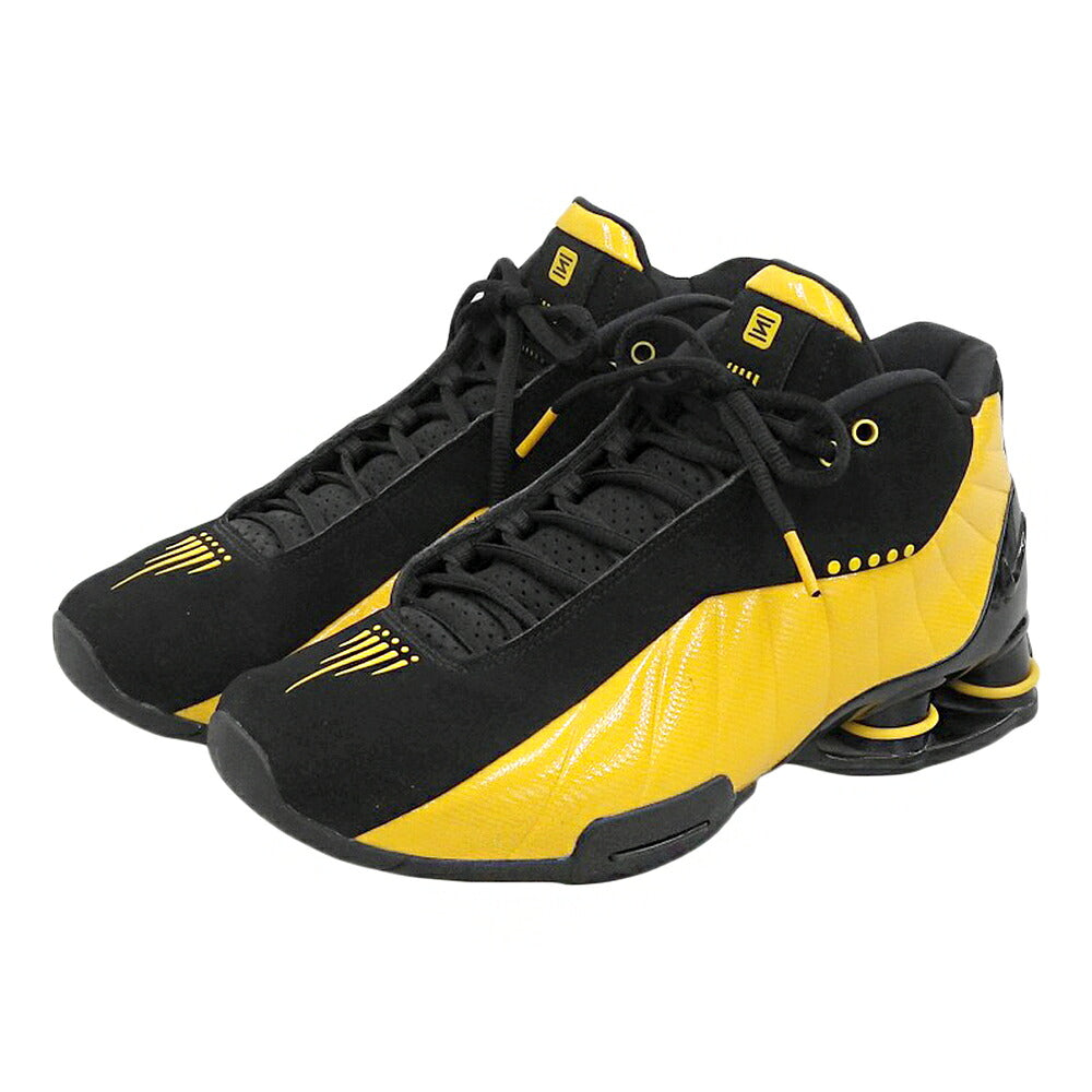 NIKE Shox BB4 Sneakers Black/Yellow AT7843-002 Size 9(US)