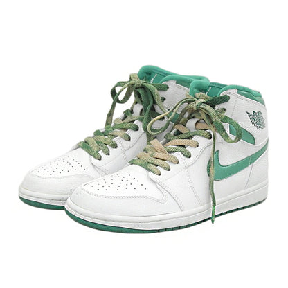 NIKE Air Jordan Retro High Sneakers White/Green Size 8.5(US)