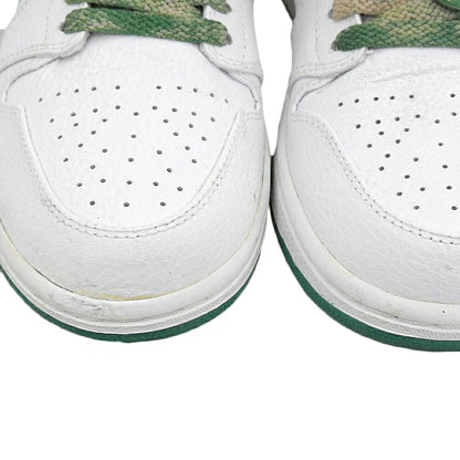 NIKE Air Jordan Retro High Sneakers White/Green Size 8.5(US)