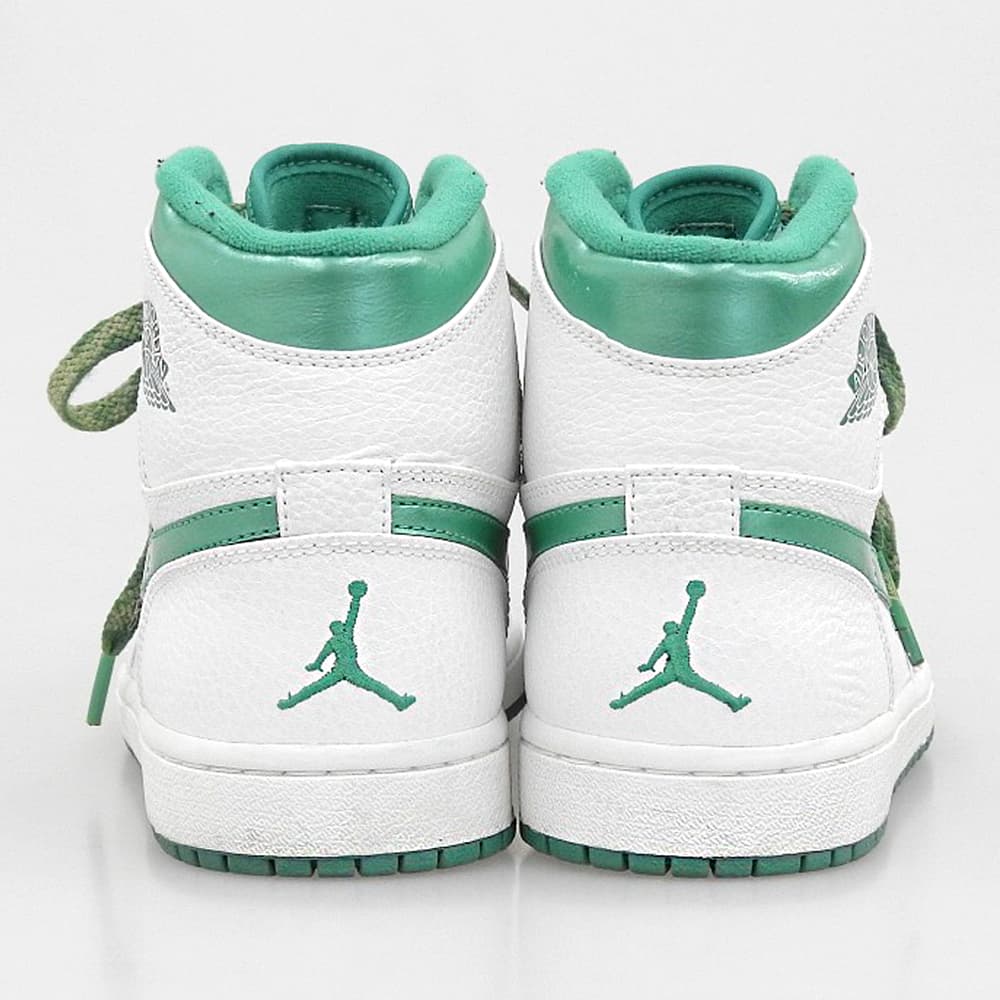 NIKE Air Jordan Retro High Sneakers White/Green Size 8.5(US)