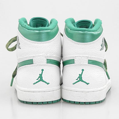 NIKE Air Jordan Retro High Sneakers White/Green Size 8.5(US)