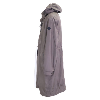 MONCLER ALISO Nylon Hooded Coat Khaki Size 2