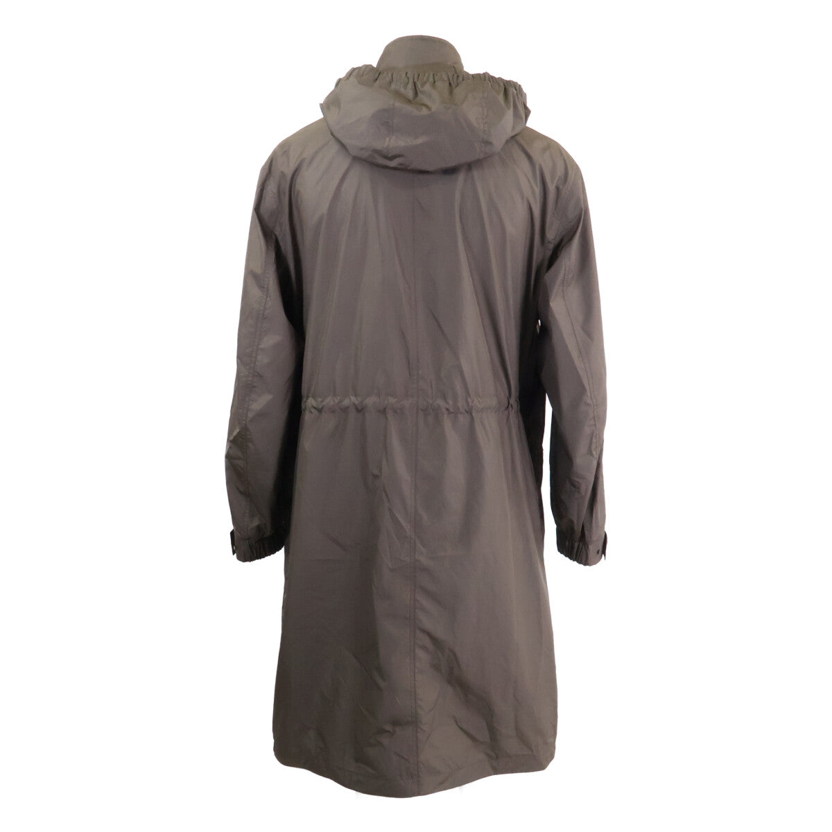 MONCLER ALISO Nylon Hooded Long Coat Khaki Size 1