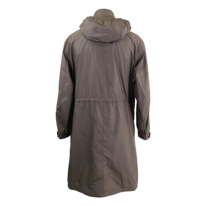 MONCLER ALISO Nylon Hooded Long Coat Khaki Size 1