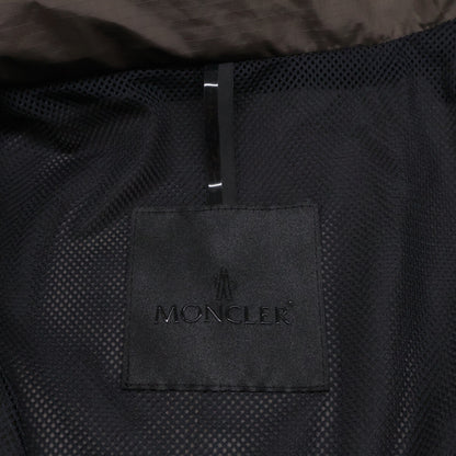 MONCLER ALISO Nylon Hooded Long Coat Khaki Size 1