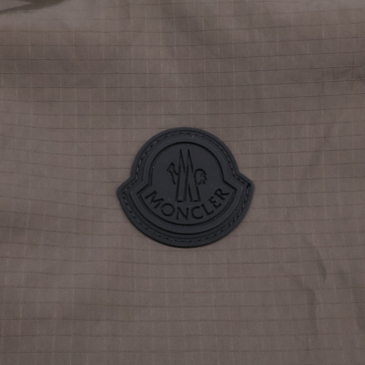 MONCLER ALISO Nylon Hooded Long Coat Khaki Size 1