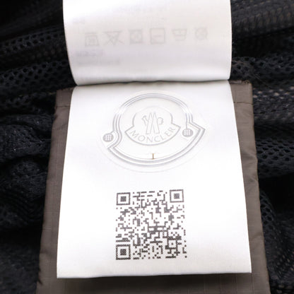 MONCLER ALISO Nylon Hooded Long Coat Khaki Size 1
