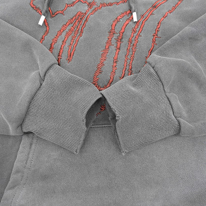 RS No.9 Rolling Stones Lips & Tongue Hoodie Gray Size S