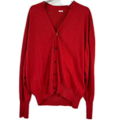 A.PRESSE 23SAP-03-02H Cotton Knit Cardigan Red