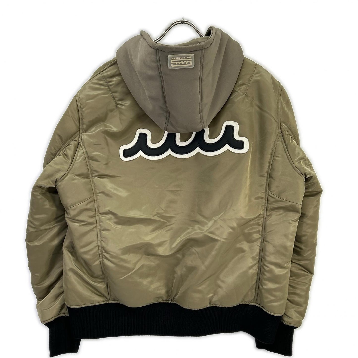 ACANTHUS x Muta Marine Nylon Hooded Jacket Khaki Size XL
