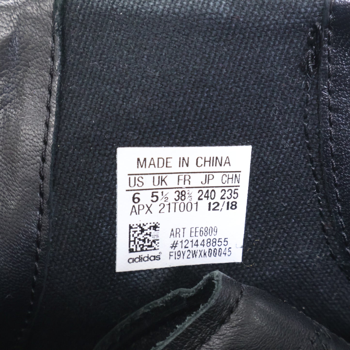 Yohji Yamamoto x adidas EE6809 Belt Sneakers Black Size 6