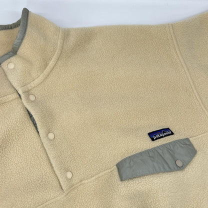 Patagonia 90s Synchilla Snap Button Jacket Beige Size XL