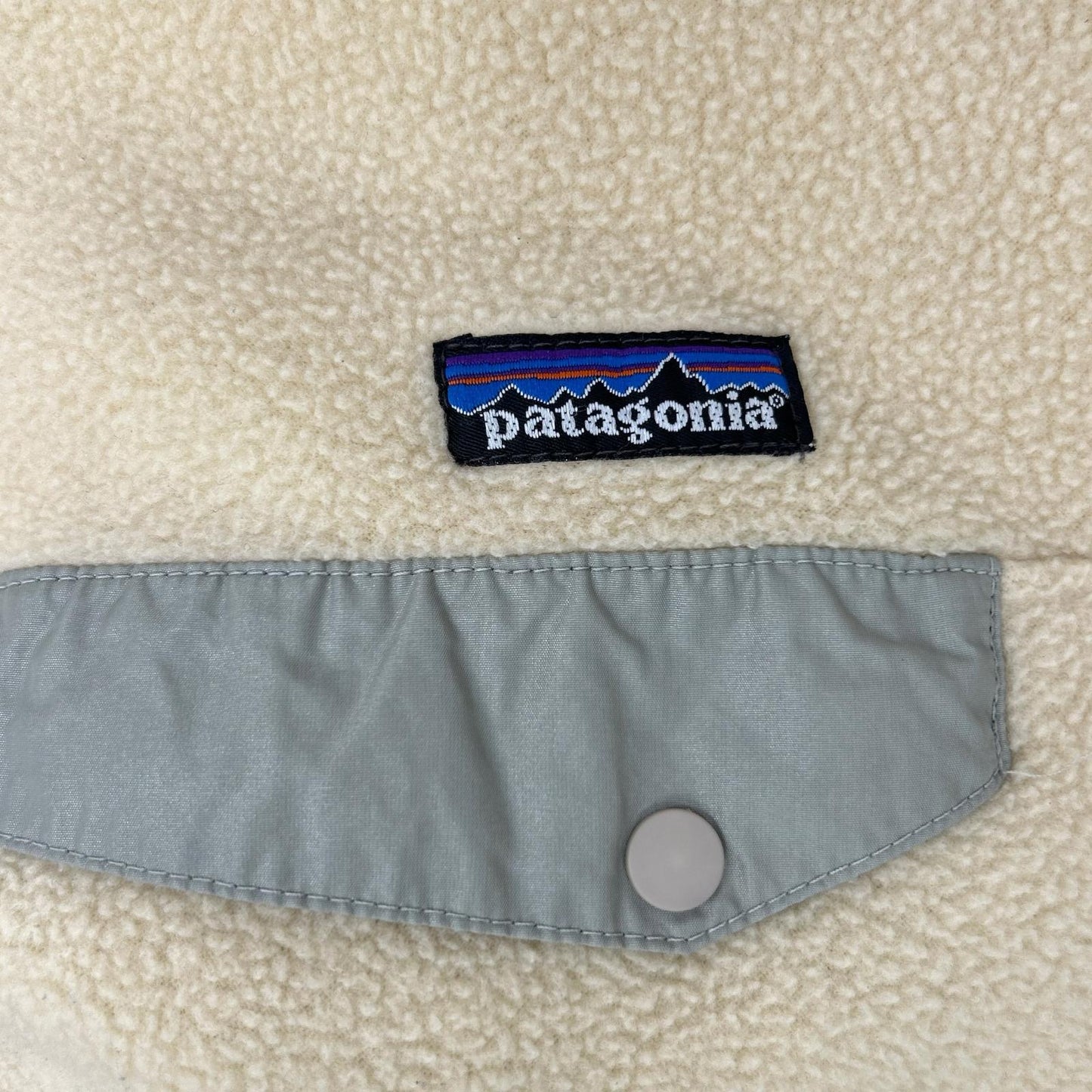 Patagonia 90s Synchilla Snap Button Jacket Beige Size XL