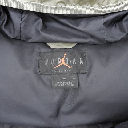 JORDAN BRKLN Puffer Hooded Jacket Khaki Green Size XL