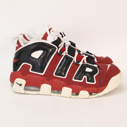 NIKE Air More Uptempo 96 Varsity Red/White-Black Sneakers Size 10