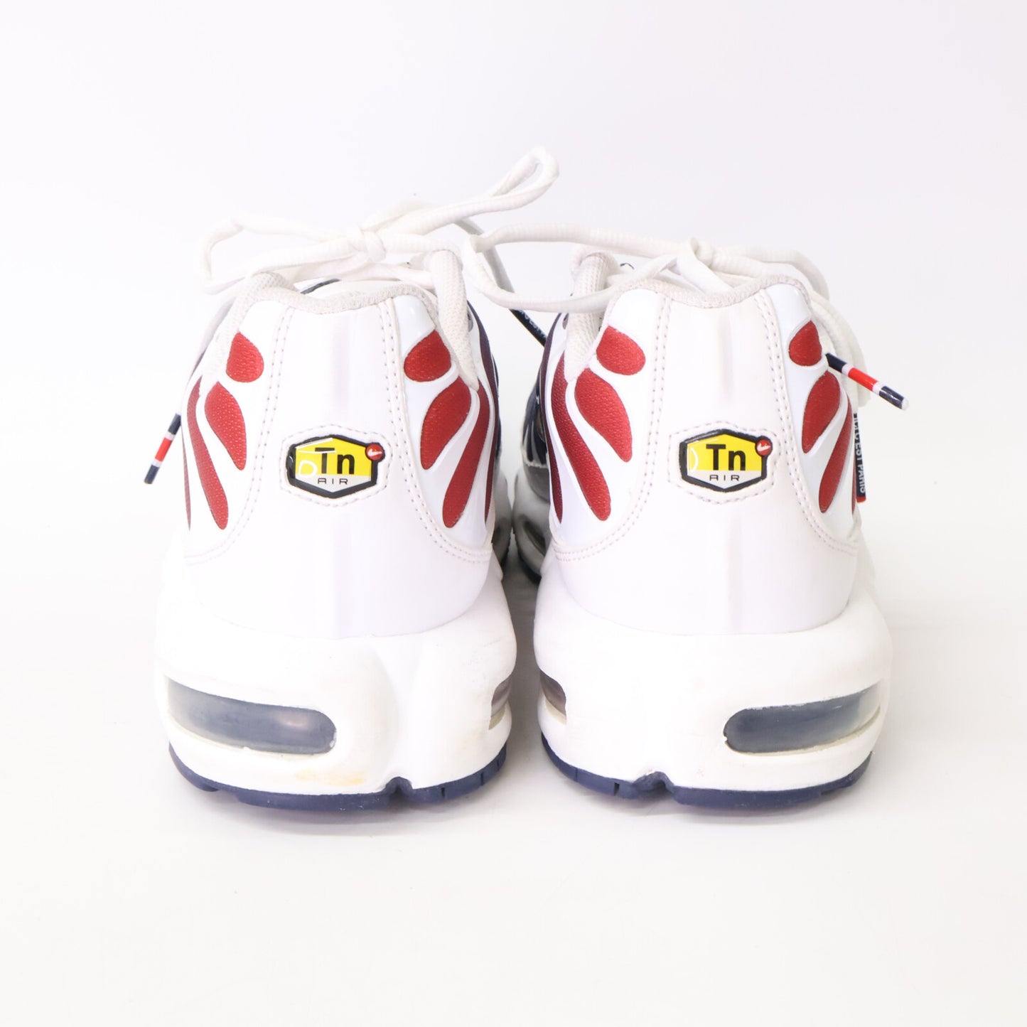 NIKE Air Max Plus PSG Sneakers White/Metallic Gold Size 10.5