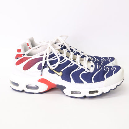 NIKE Air Max Plus PSG Sneakers White/Metallic Gold Size 10.5