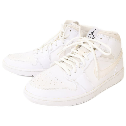 NIKE Air Jordan 1 Mid Sneakers White Size 11
