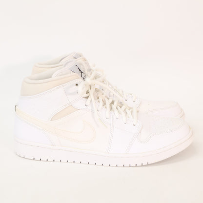 NIKE Air Jordan 1 Mid Sneakers White Size 11