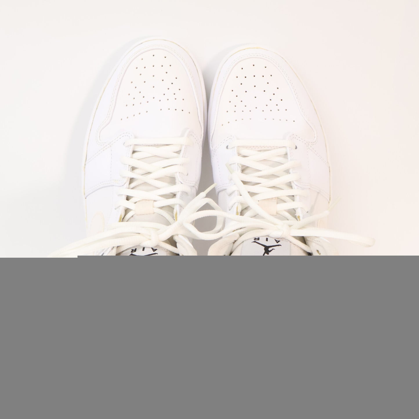 NIKE Air Jordan 1 Mid Sneakers White Size 11