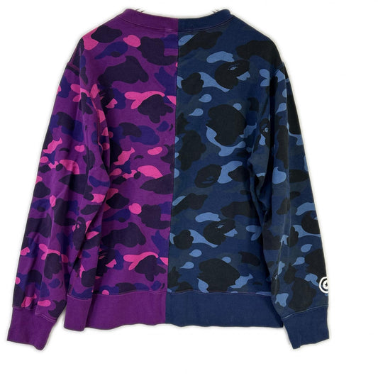 A BATHING APE Multicolor Shark Sweatshirt Size L