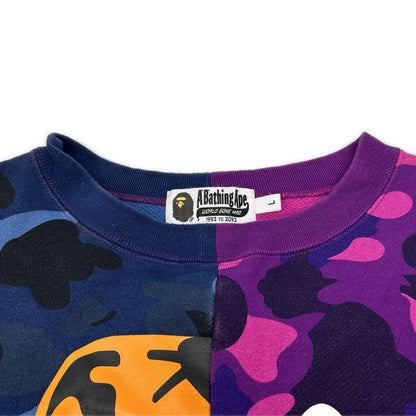 A BATHING APE Multicolor Shark Sweatshirt Size L