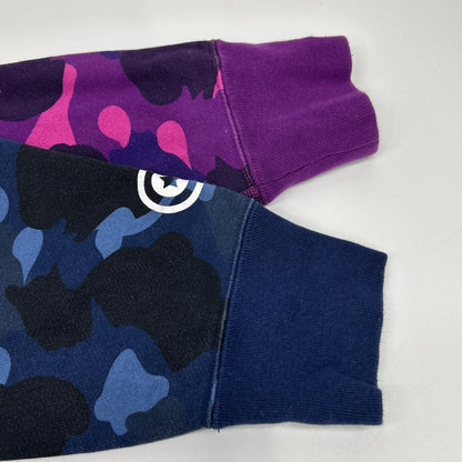 A BATHING APE Multicolor Shark Sweatshirt Size L