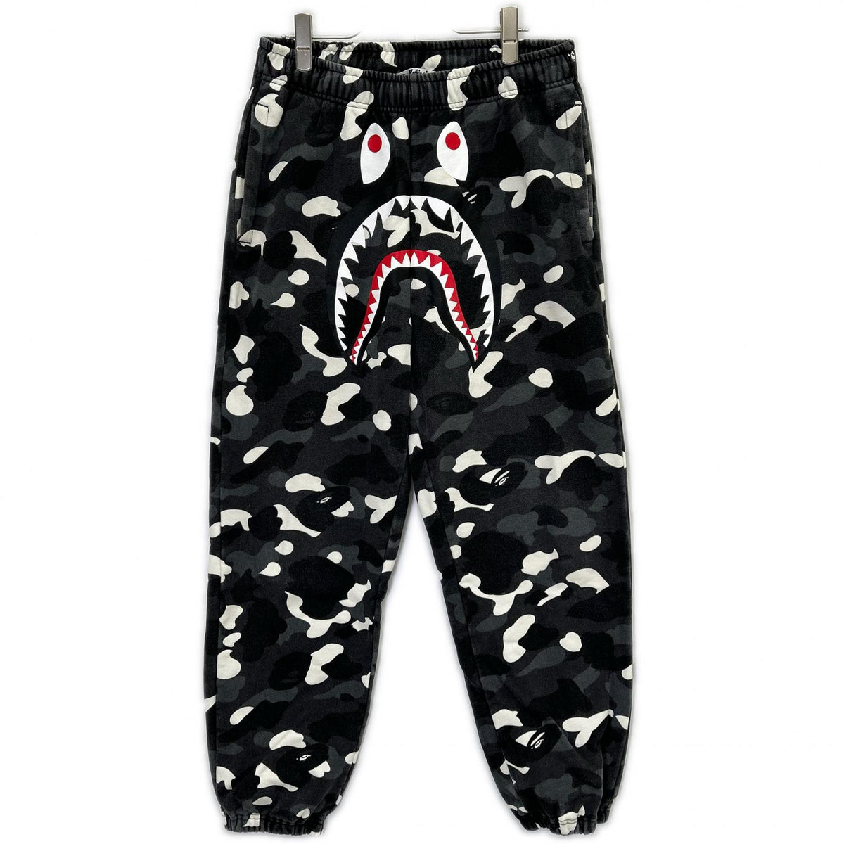 A BATHING APE Gray Shark Sweatpants Pants Size M