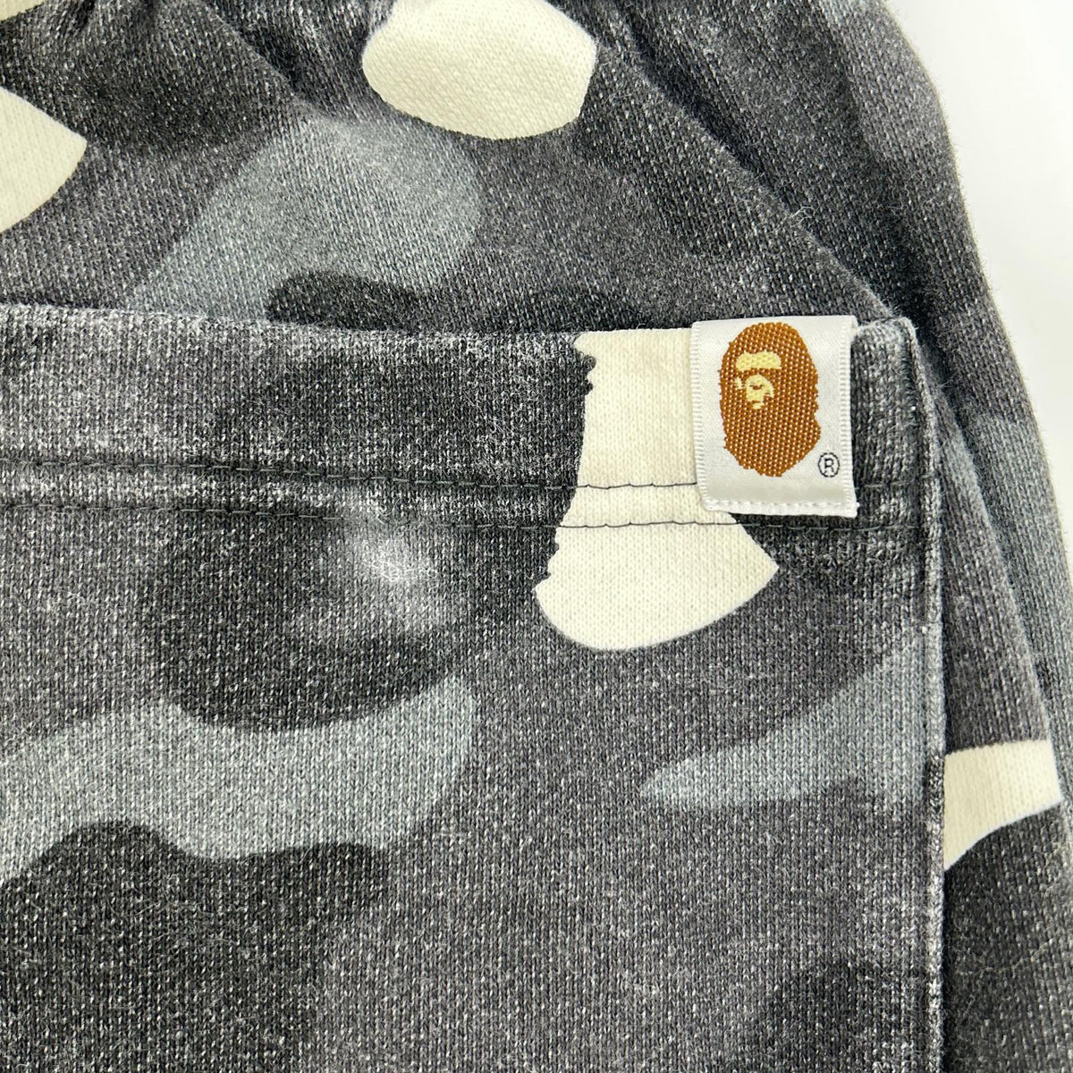 A BATHING APE Gray Shark Sweatpants Pants Size M