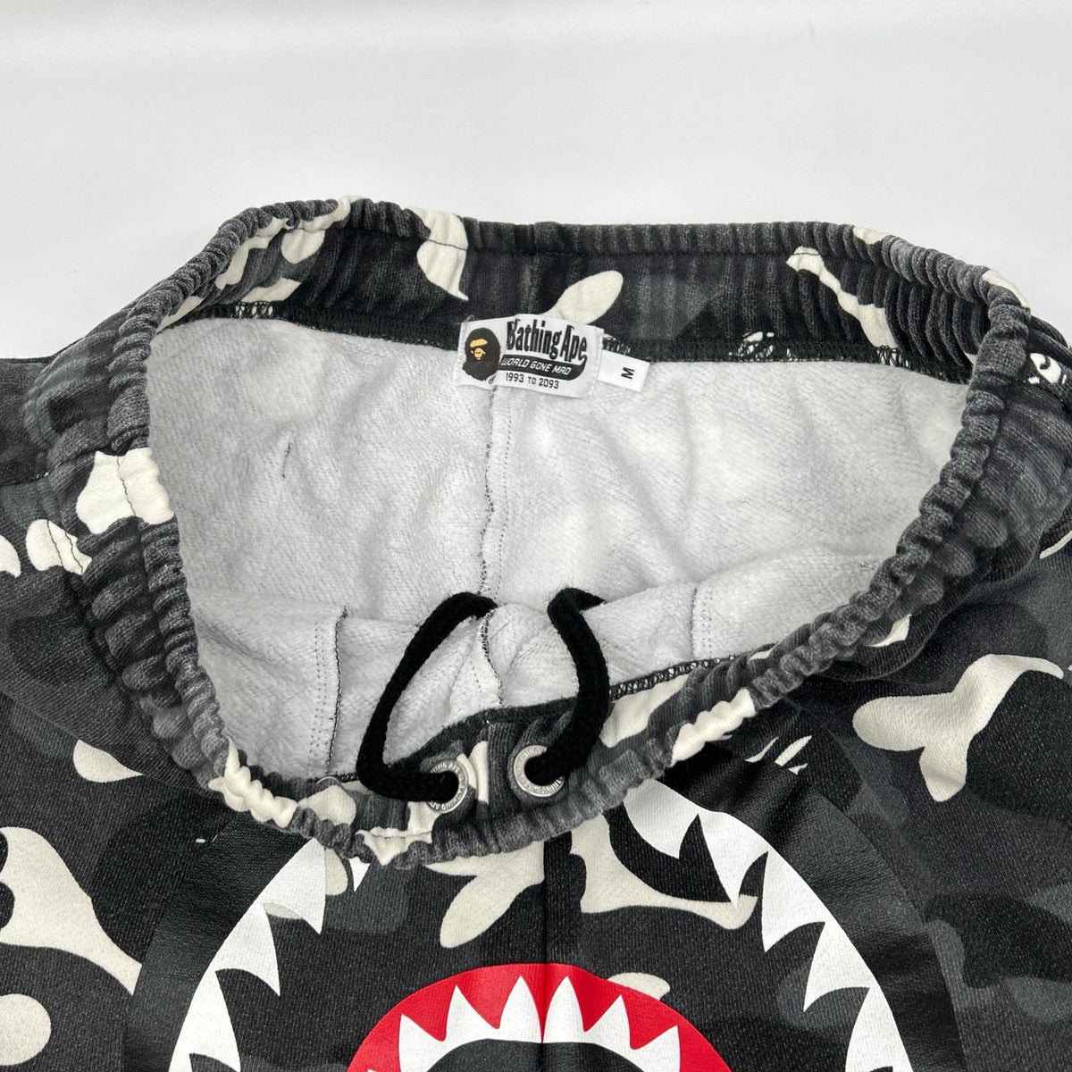 A BATHING APE Gray Shark Sweatpants Pants Size M
