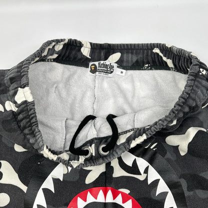 A BATHING APE Gray Shark Sweatpants Pants Size M