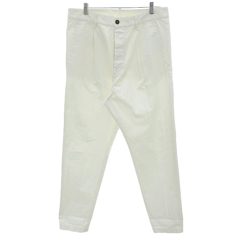 DSQUARED One Pleat Chino Pants Cotton White Size 50