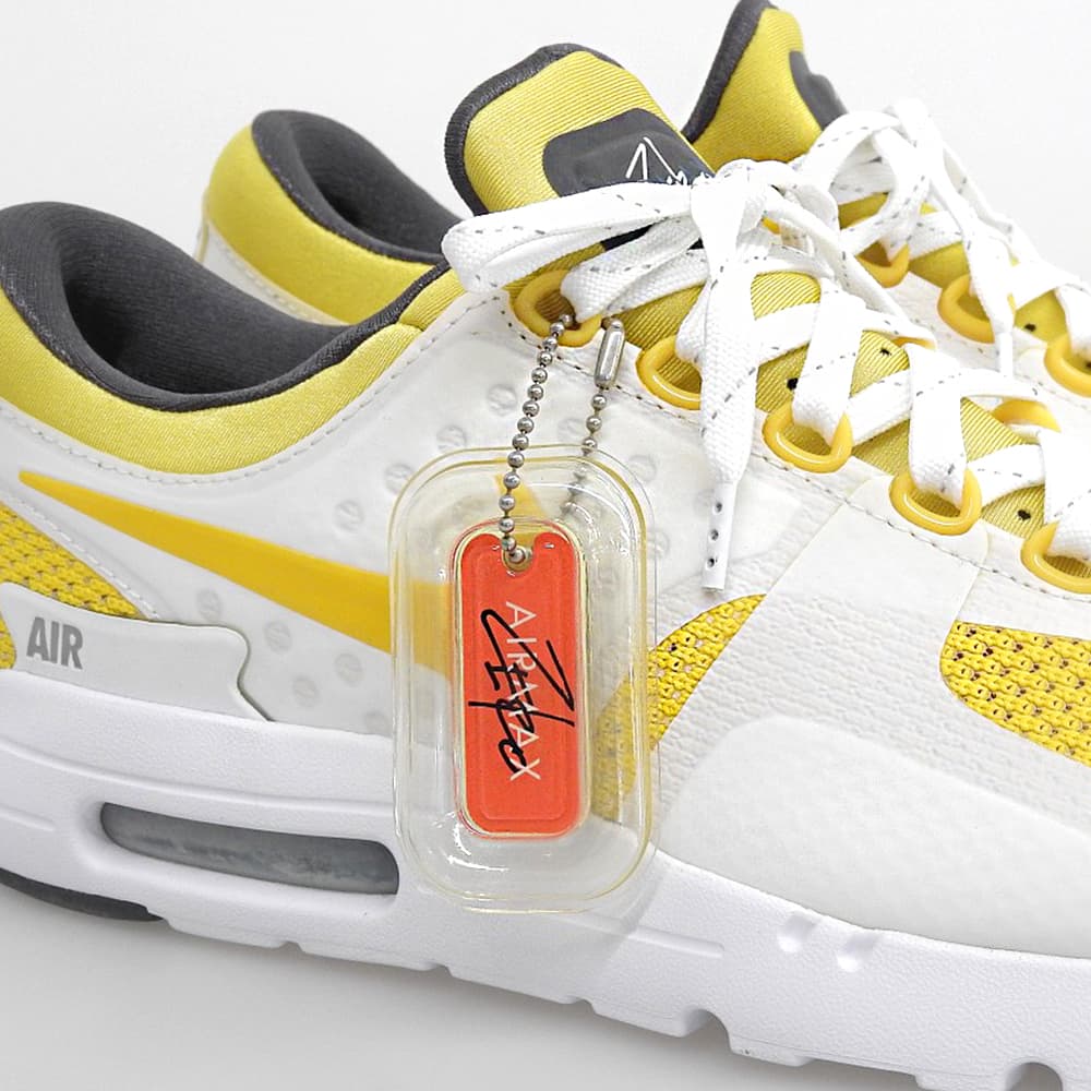 NIKE Air Max Zero Sneakers Yellow/White Mesh Size 27.5
