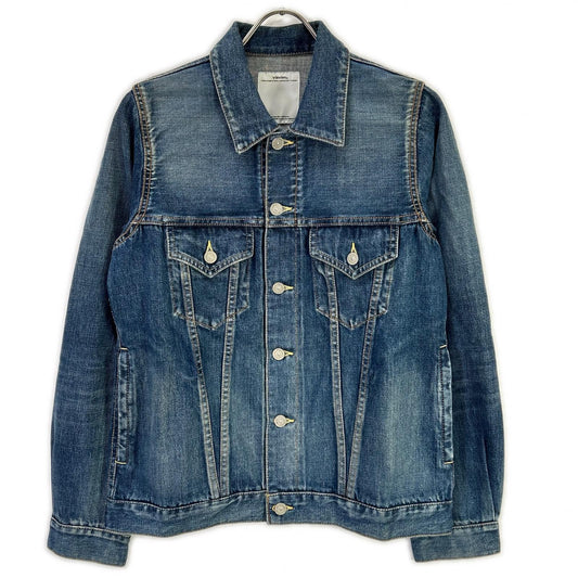 VISVIM 15SS 103 DAMAGED Denim Jacket Blue Cotton Size 2