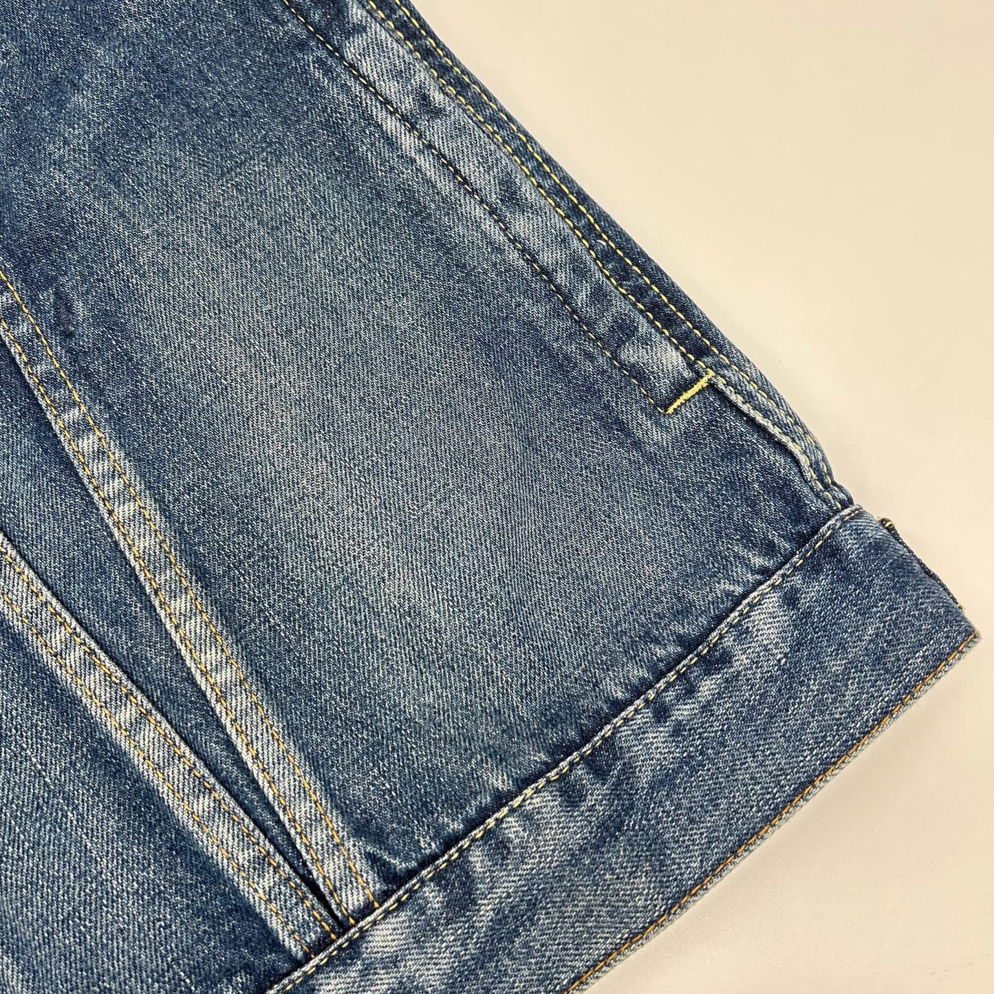 VISVIM 15SS 103 DAMAGED Denim Jacket Blue Cotton Size 2