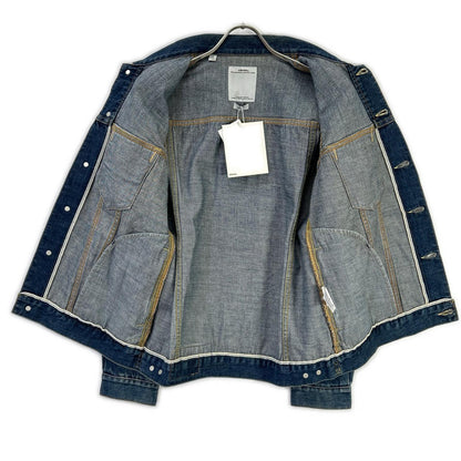 VISVIM 15SS 103 DAMAGED Denim Jacket Blue Cotton Size 2